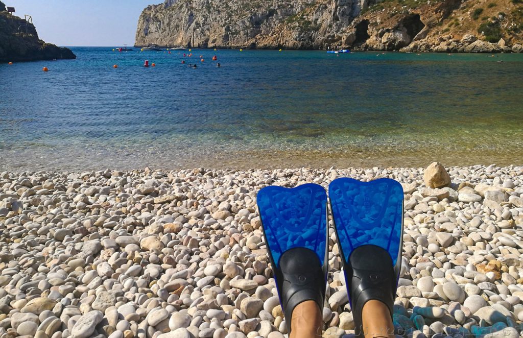 hacer snorkel en la Cala Granadella