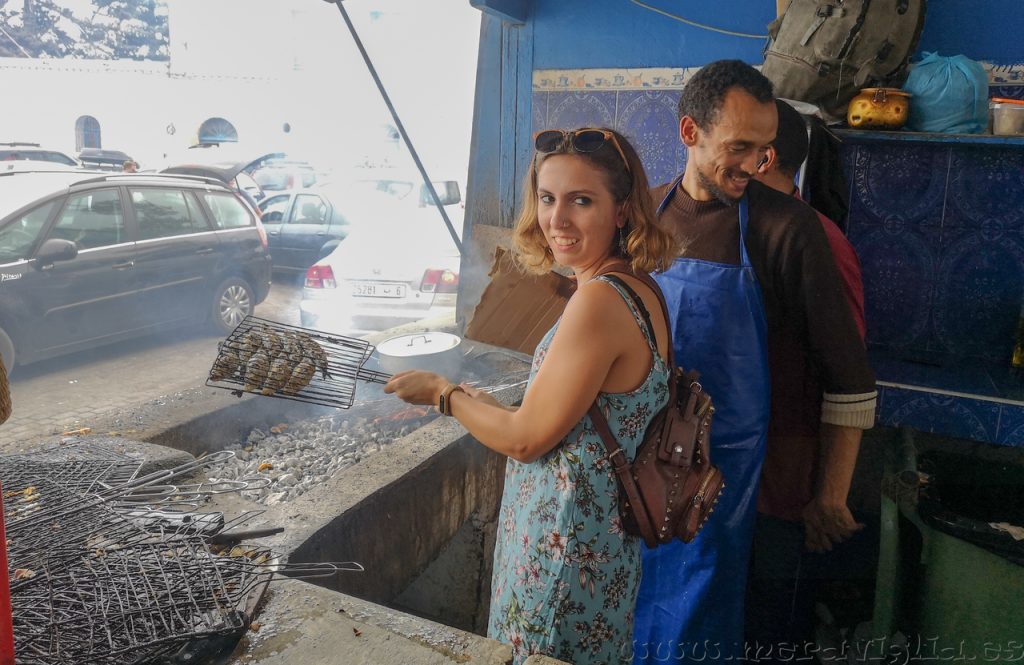 Comer pescado en Essaouira