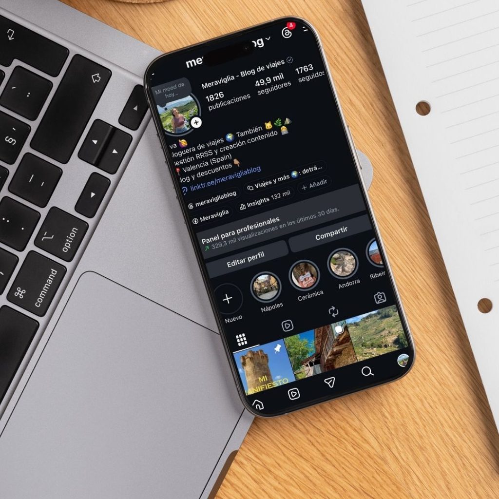 Auditoría de perfil de Instagram profesional.